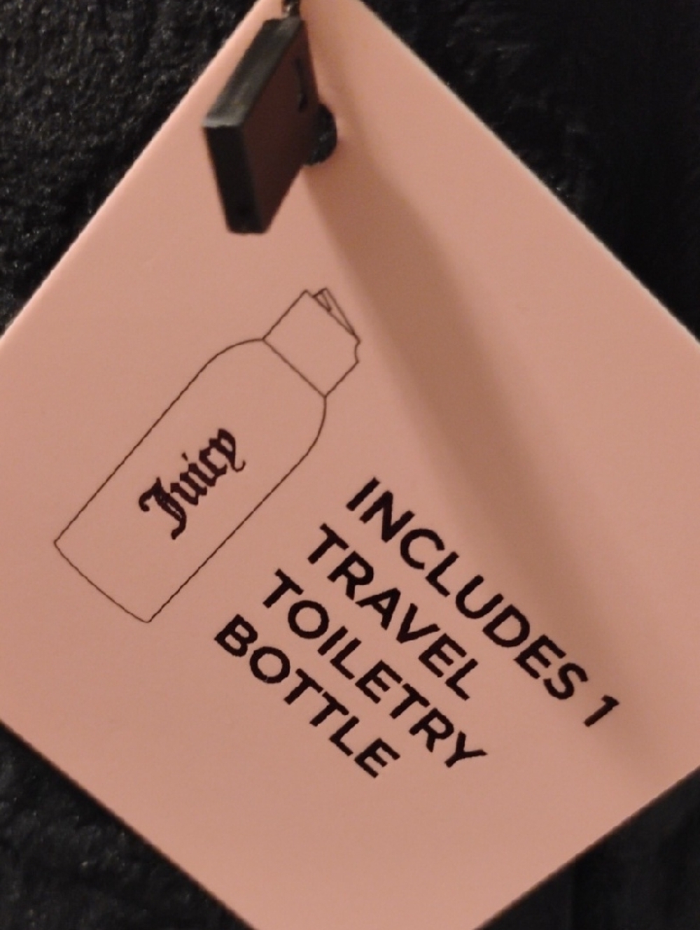 Juicy Couture-Floral Quilted Cosmetic Pouch & Travel Bottle (🖤 Black) - Picture 7 of 8